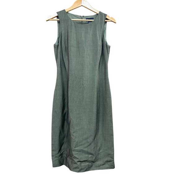 Ann Taylor Dresses & Skirts - Ann Taylor Womens Sleeveless Sheath Dress Size 6 Green